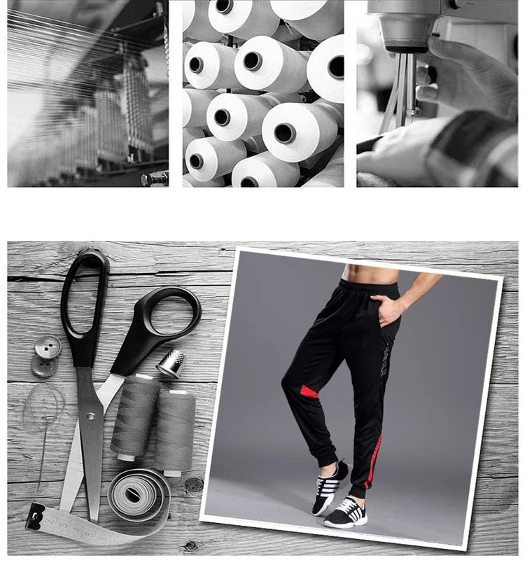 Men's Training Joggers with Zipper Pockets – Slim Fit, Elastic Waist | Running & Gym