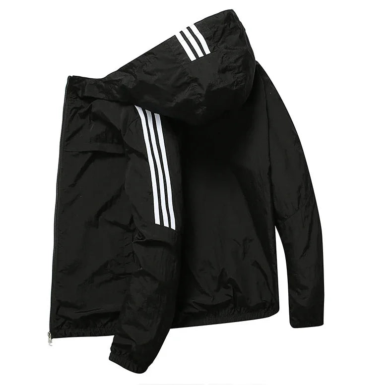 Lightweight Hooded Running Jacket | Sun-Protective Outdoor Sports Coat | Unisex