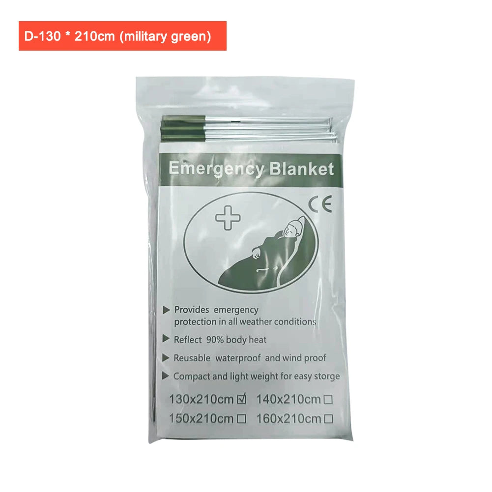 RUNGEAR Emergency Foil Thermal Blanket | Windproof & Waterproof Survival Blanket — Single, 5-Pack & 10-Pack