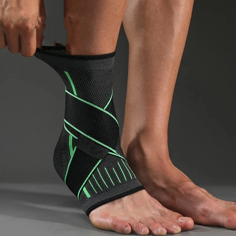 Recovery Gear Accessories: Adjustable Ankle Support Compression Protector for Running, Hiking and All Sports / Rungear