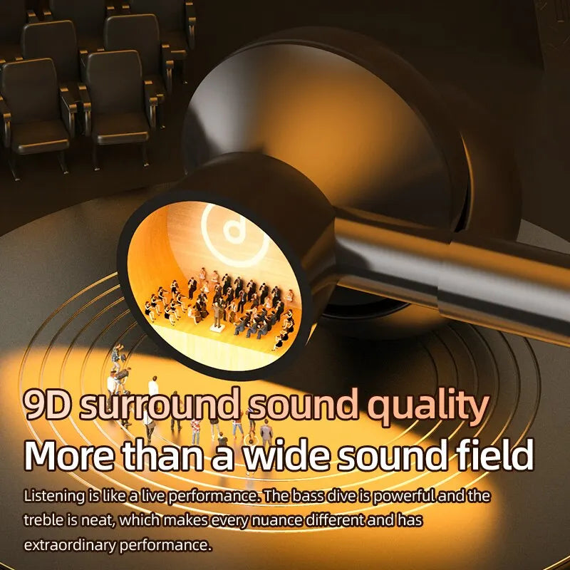 BT8 Wireless Bluetooth Headphones Outdoor Sports 5.3 With Touch Control Charging Display