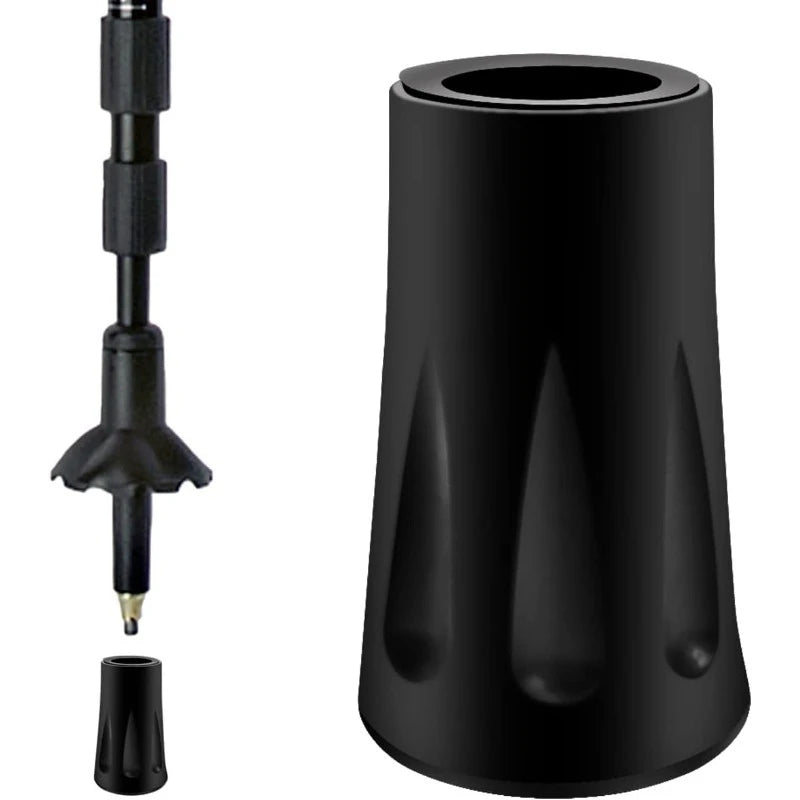 Trekking Pole Rubber Tip Replacement Protectors – Walking Stick Feet for Hiking Poles | RUNGEAR