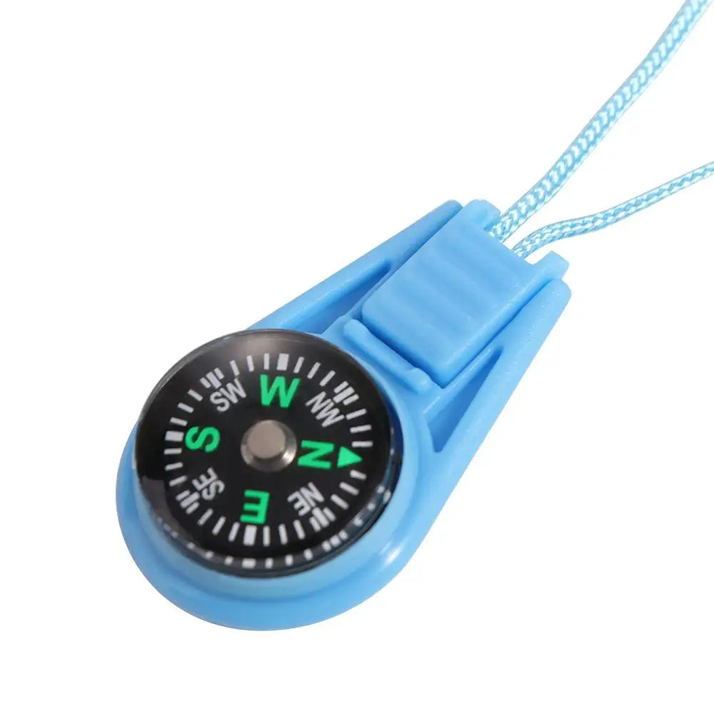 Running Trail Accessories: Waterproof, Durable, Mini Multifunctional Pocket Survival Compass For Hiking / Rungear