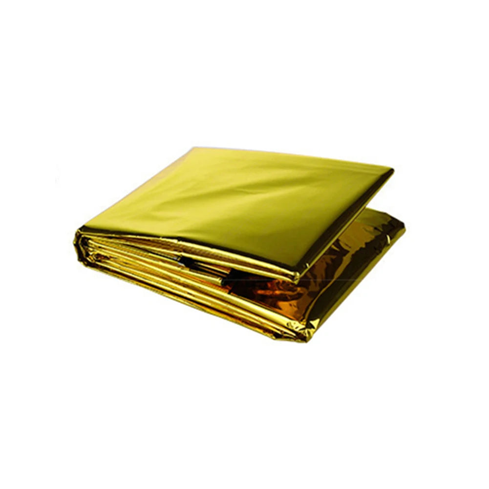 RUNGEAR Emergency Foil Thermal Blanket | Windproof & Waterproof Survival Blanket — Single, 5-Pack & 10-Pack