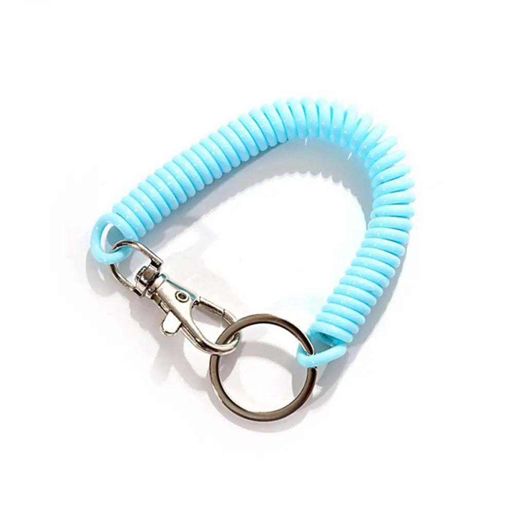 Elastic Coil Spring Wrist Keychain – Stretch Spiral Wristband Key Ring for Running, Gym & Outdoor Use | RUNGEAR