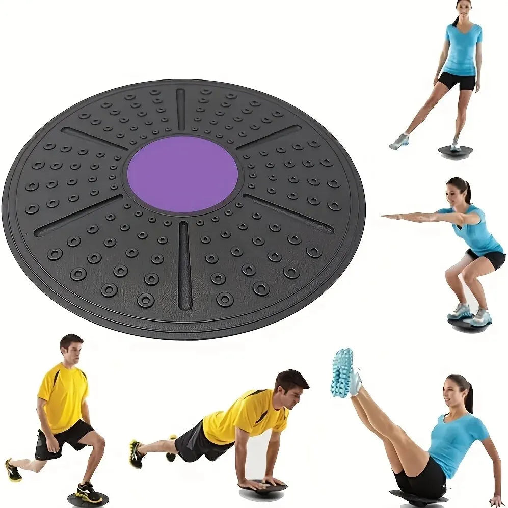 Balance Board – Anti-Slip Rubber, Wobble Trainer for Core Strength, Stability & Rehabilitation | 4 Colours