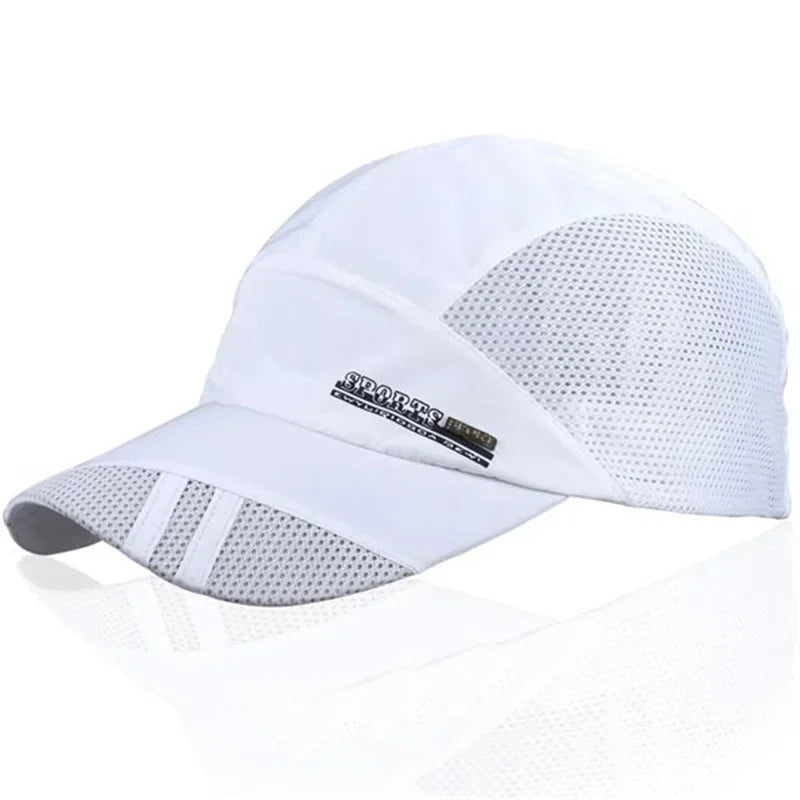 Quick-Dry Breathable Mesh Running Cap – Adjustable Baseball Visor | Sun Protection | Unisex