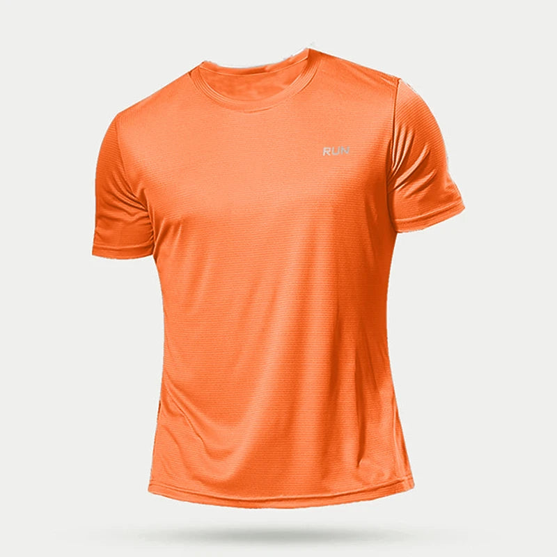 Men's Oversized Gym T-Shirt – Quick-Dry Short Sleeve Fitness Top for Running, Bodybuilding & Sport | RUNGEAR