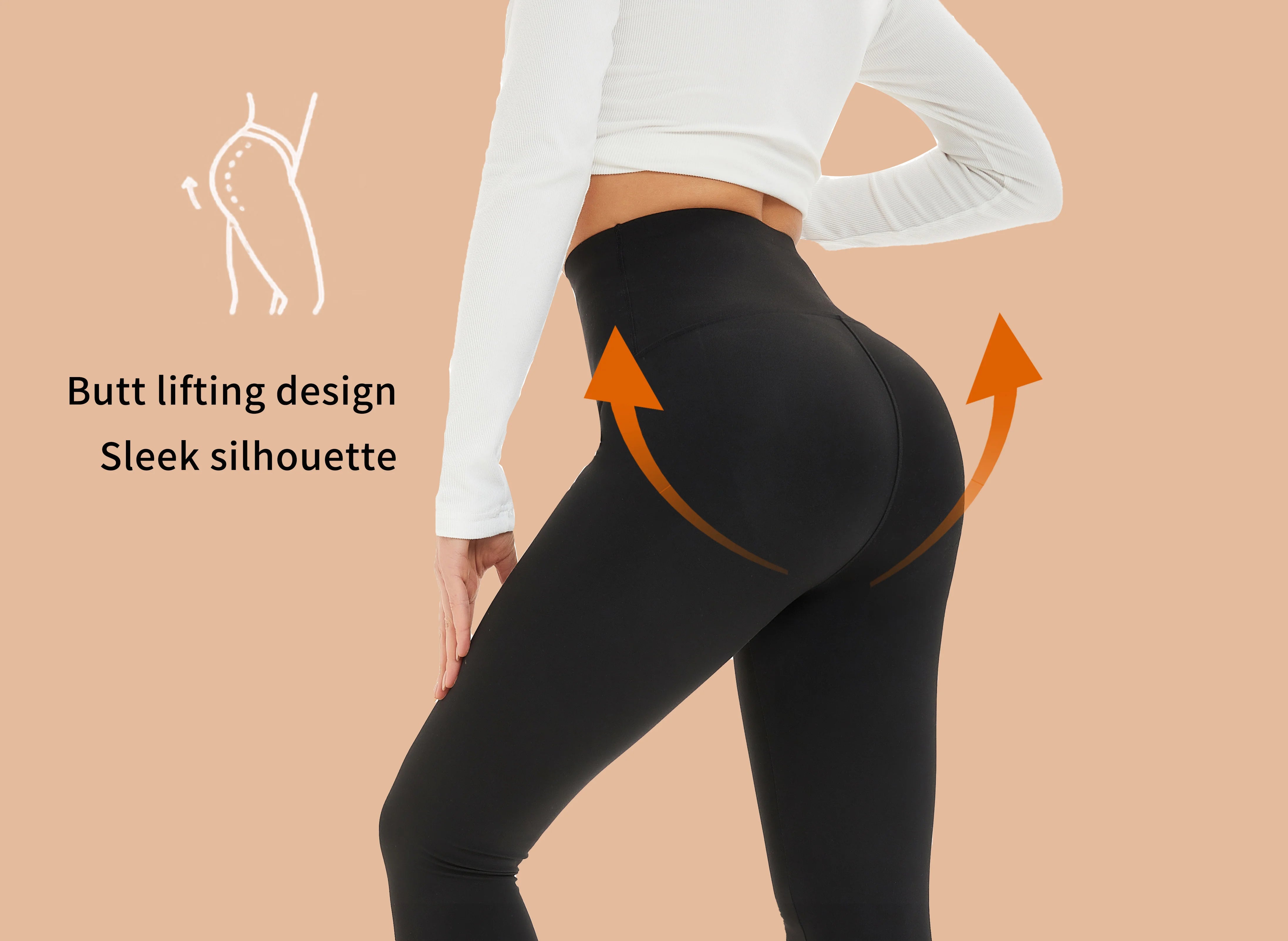 Women's Compression Apparel: Seamless High Rise, Slim-Fit, Lifting Workout Leggings / Rungear