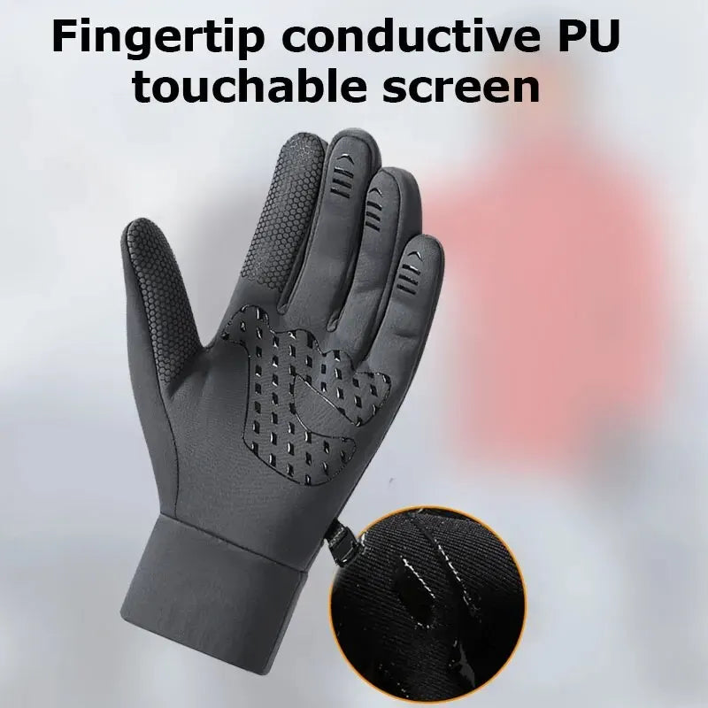 Thermal Waterproof Running Gloves | Touch Screen, Anti-Slip & Wrist Zip | Unisex | RUNGEAR