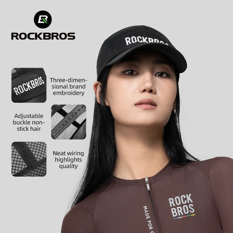 Summer Hat Accessories: ROCKBROS Lightweight, Breathable, Quick-Dry, UV Protection Sports Cap / Rungear