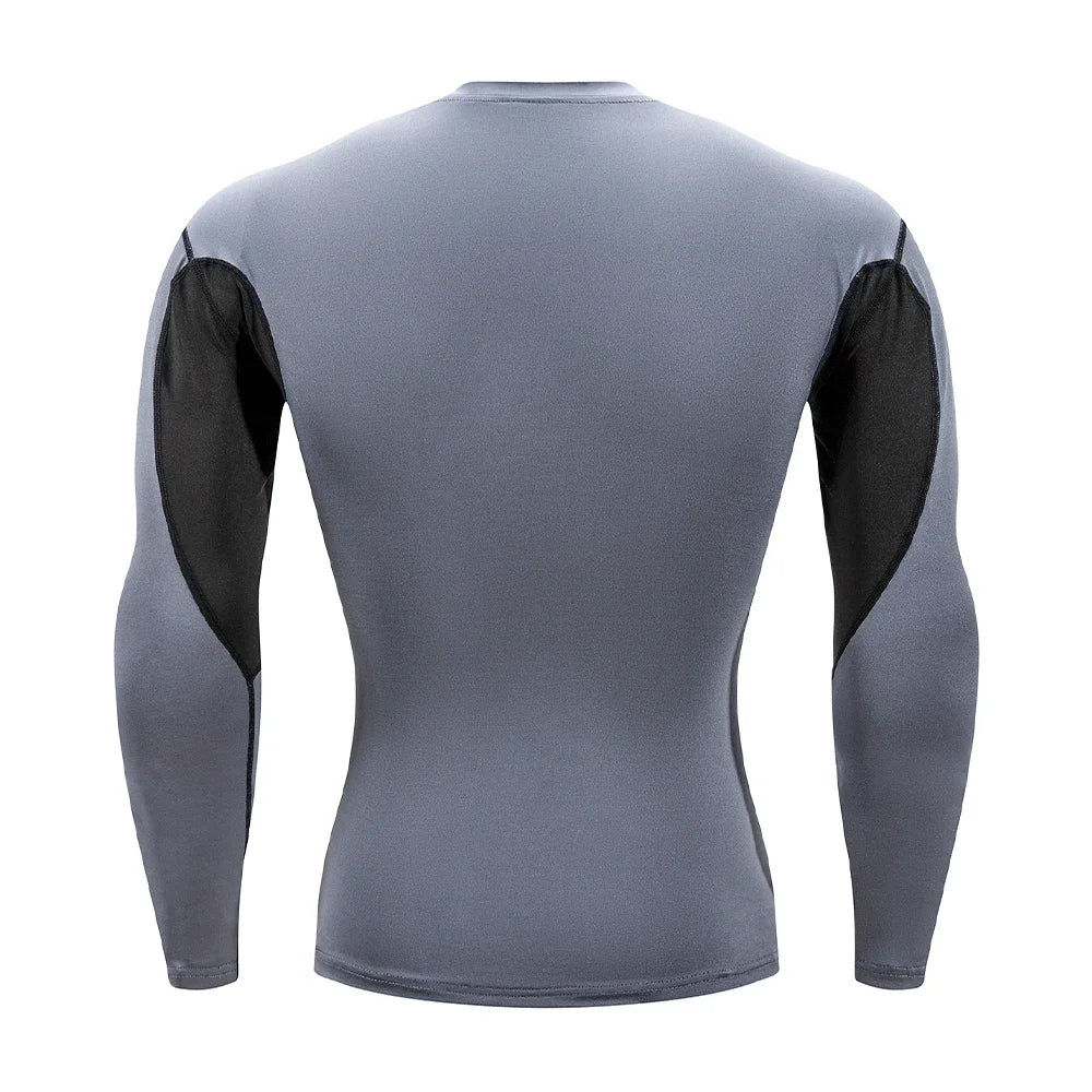 Men's Long Sleeve Compression Shirt – Quick-Dry Training Base Layer | Running & Gym