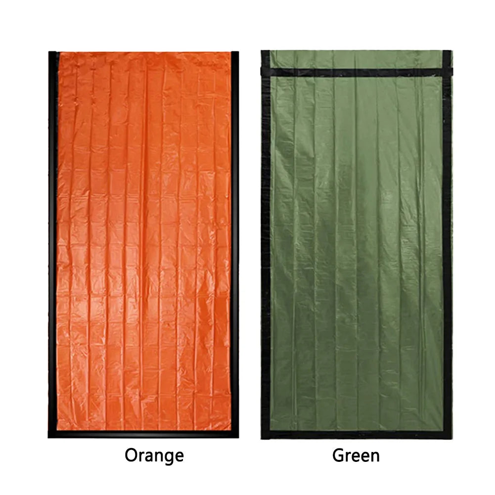 RUNGEAR Emergency Thermal Survival Sleeping Bag | Waterproof PE Aluminium Bivy Sack for Trail Running, Hiking & Camping