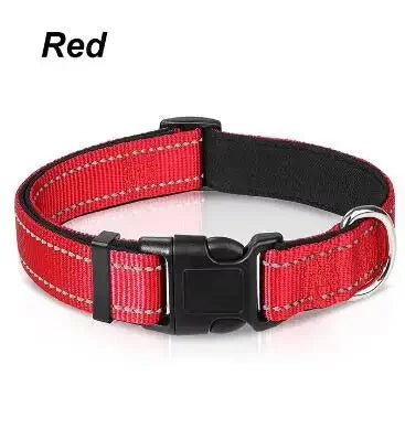 Reflective Breathable Adjustable Neoprene Dog Collar For Medium Large Dogs