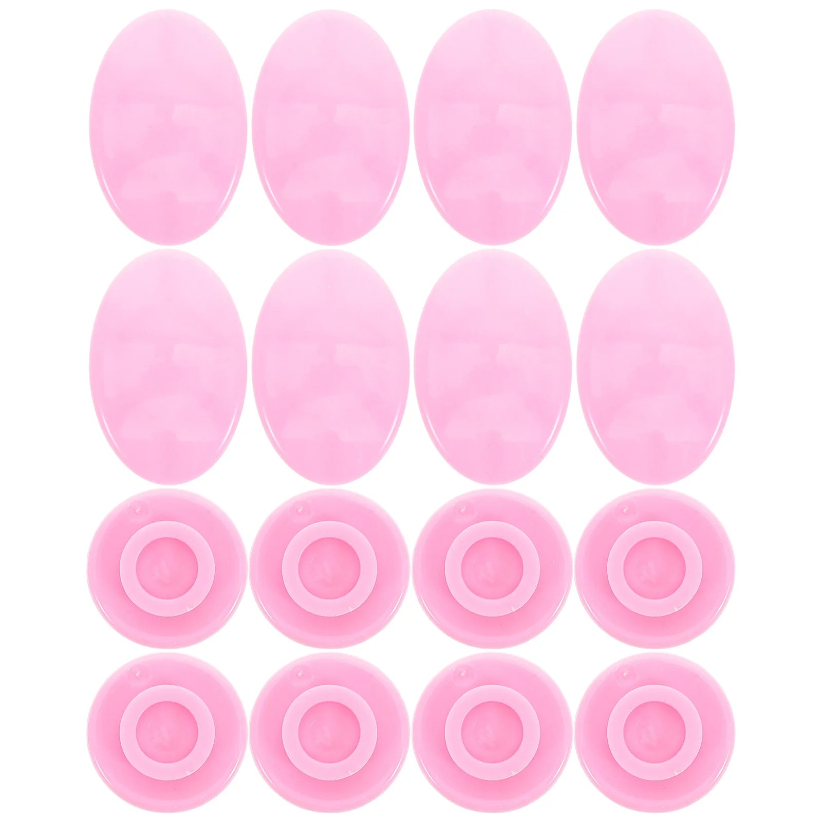 Running Accessories: 8PC Race Number Fasteners For Racing Events - Pink Race Bib Pins / Rungear