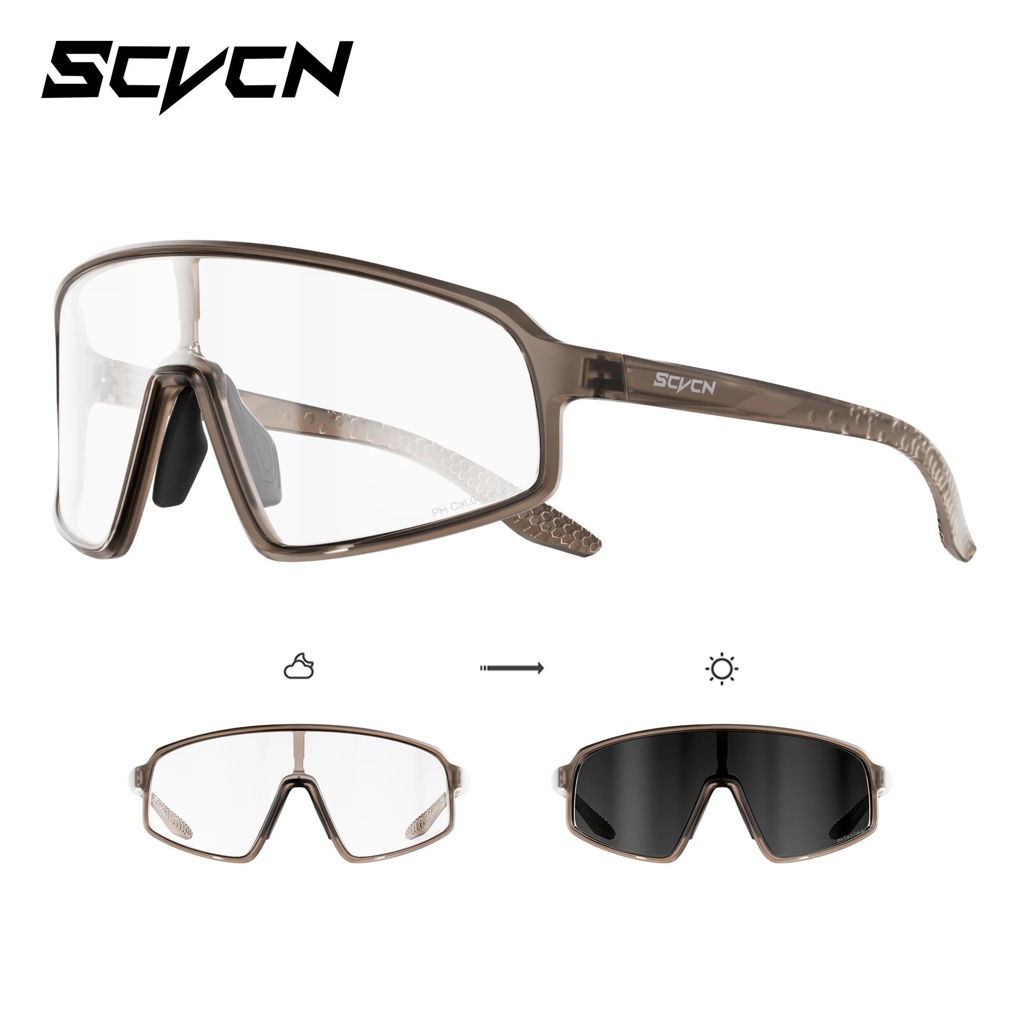 Running Sunglasses Gear: SCVCN New Large-Frame Outdoors Sports Running Sunglasses UV400 / Rungear