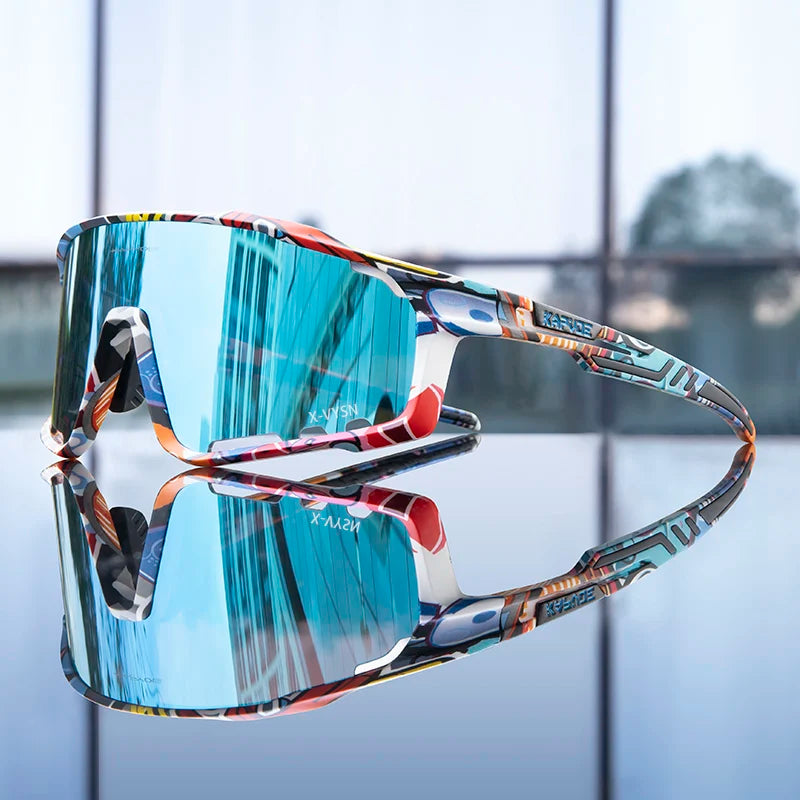 KAPVOE UV400 Glasses Unisex Cycling Outdoor Sports Running Eyewear