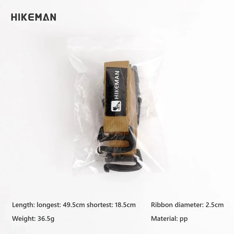 HIKEMAN Adjustable Outdoor Luggage Straps Camping Travel Gear Buckle Fastening Packing Belt for Hiking Accessories