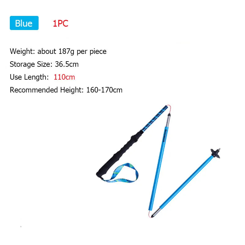 AONIJIE E4202 Lightweight Folding Trekking Pole – Aluminium Alloy Quick Lock Trail Running Stick