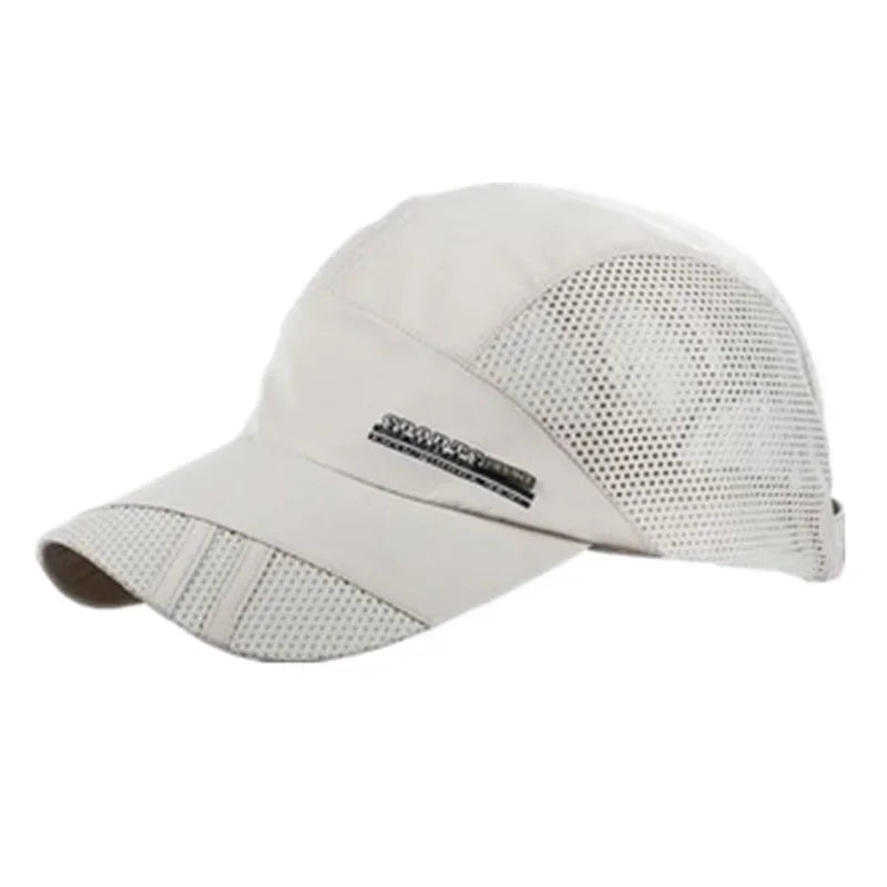 Quick-Dry Breathable Mesh Running Cap – Adjustable Baseball Visor | Sun Protection | Unisex