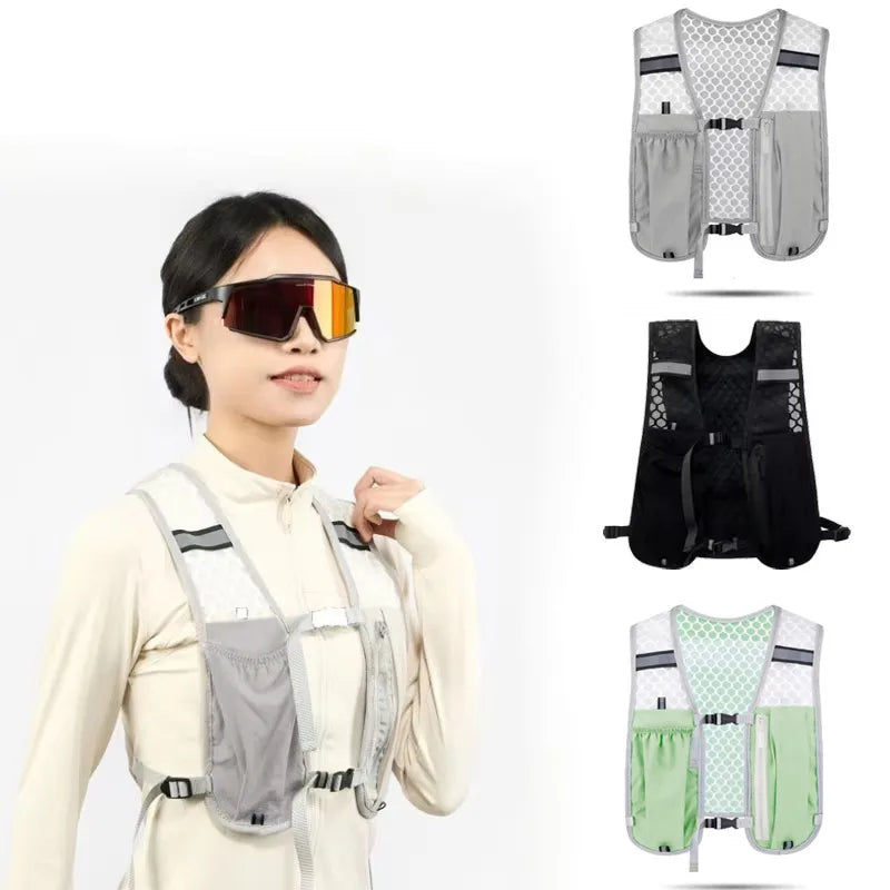 Ultralight Running Hydration Vest | Breathable Unisex Pack for 500ml Bottle — Running, Hiking & Cycling
