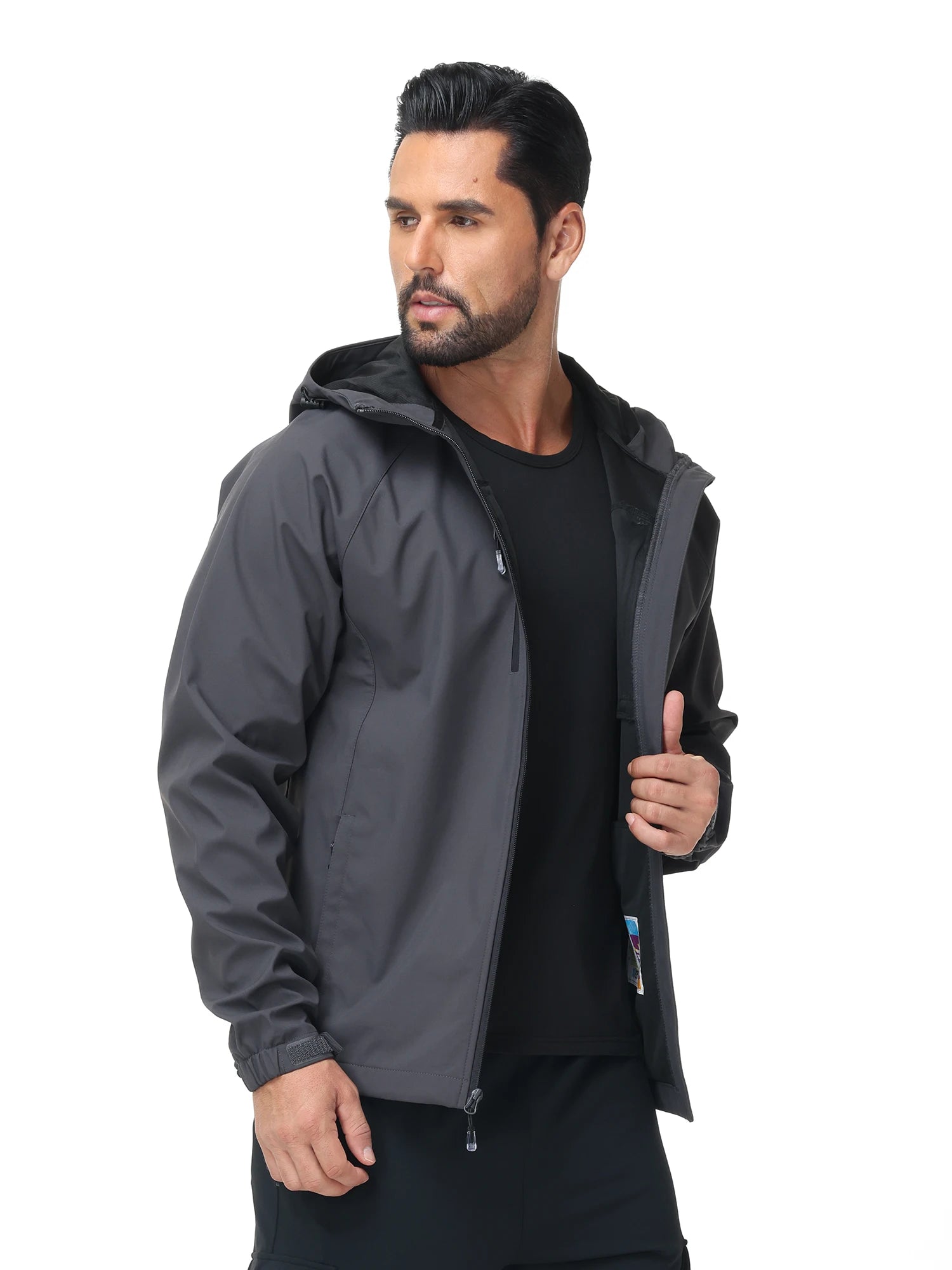 Men's Running Apparel: Lightweight, Waterproof Windbreaker Jacket With Inner Pocket / Rungear