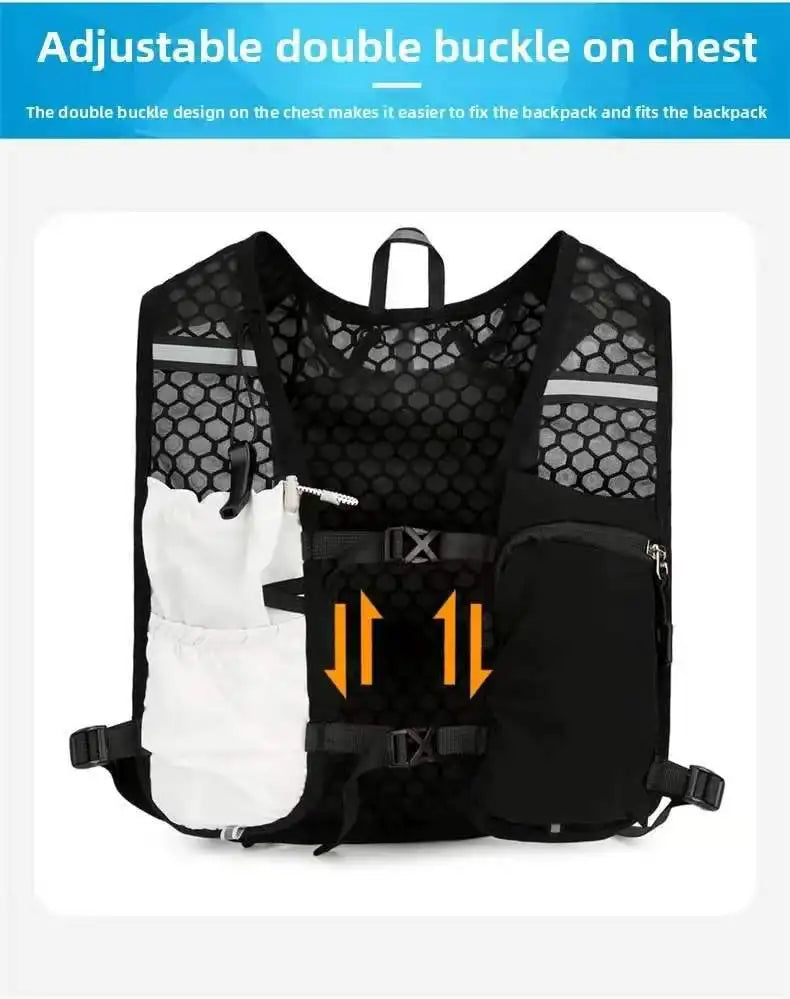 Running Hydration Vest – Lightweight, Reflective, Bladder-Compatible | Trail Running, Cycling & Hiking | Black, Pink