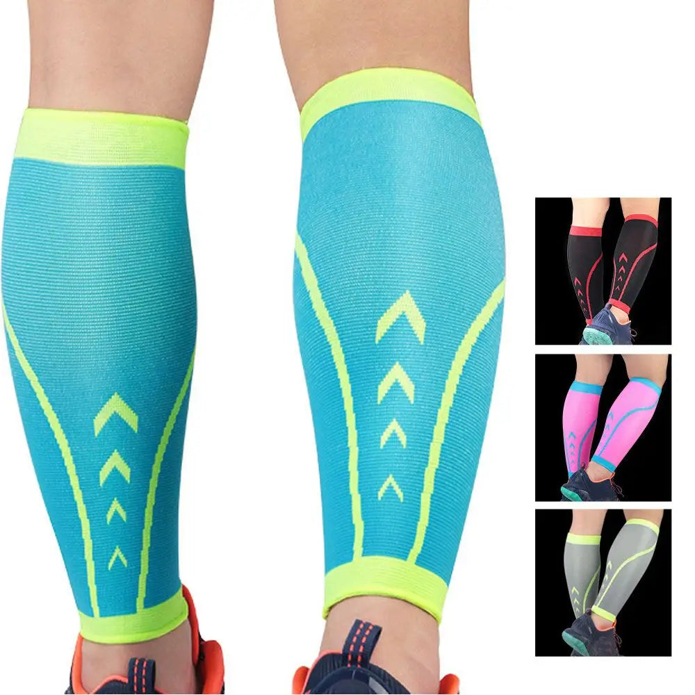 Calf Compression Sleeves for Men & Women Footless Shin Support for Running, Cycling, and Pain Relief
