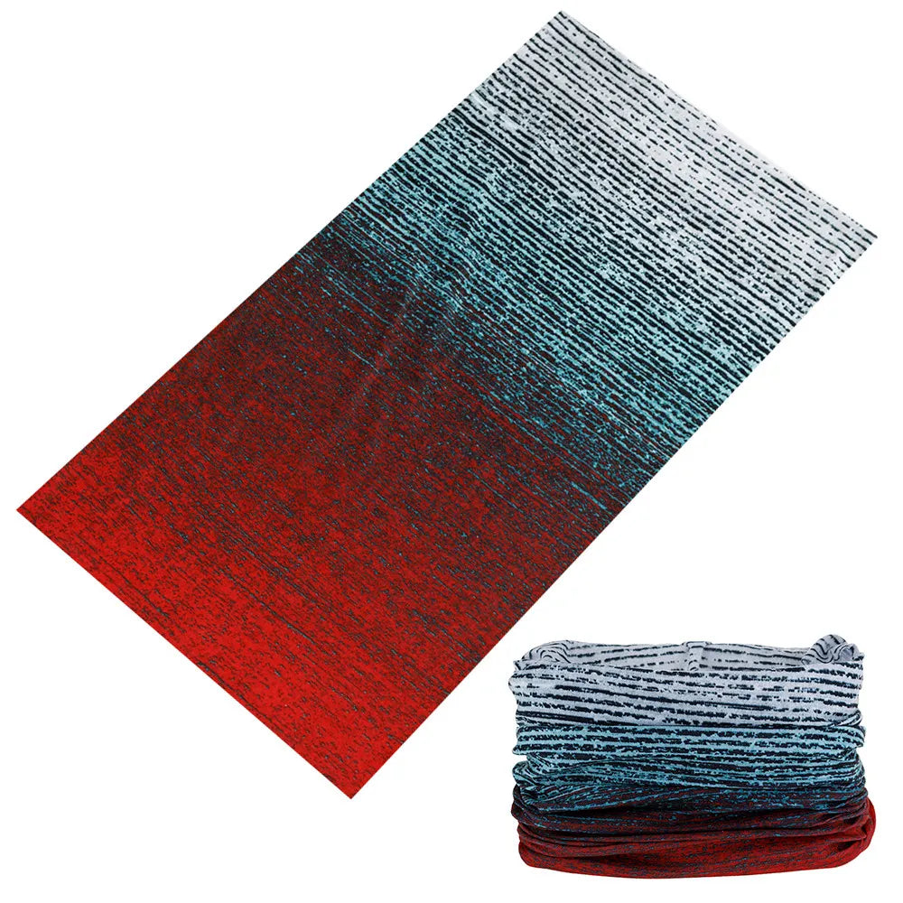 Versatile Seamless Buff for Men & Women – Gradient Bandana, Mask, Running Headband, Face Shield