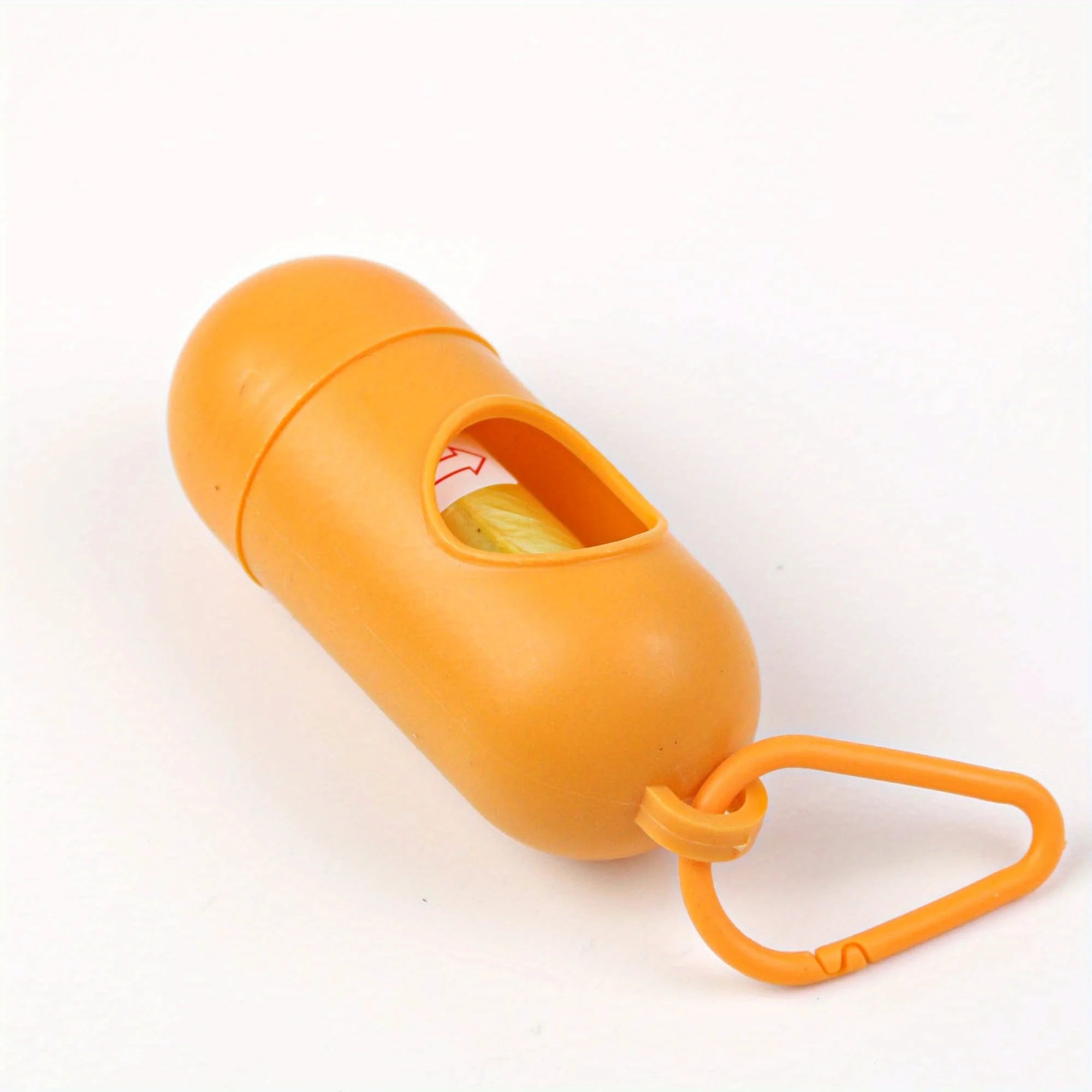 Dog Poop Bag Dispenser with Leash Clip – Mildly Scented Bags Included