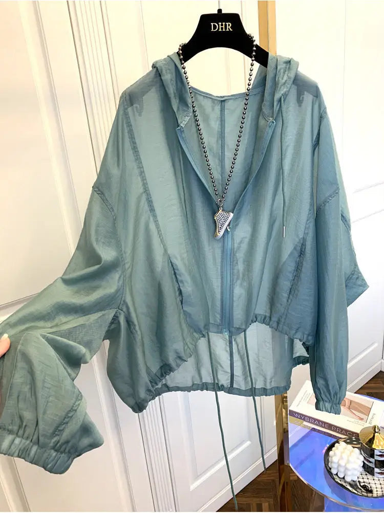 Women's Running Apparel: Hooded, Sun-Proof, Breathable, Lightweight Jackets / Rungear