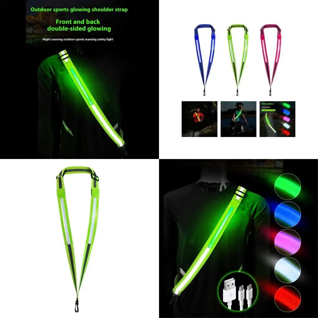 Running Gear Accessories: R6FE High Brightness LED High-Visibility Reflective Belt Strap / Rungear