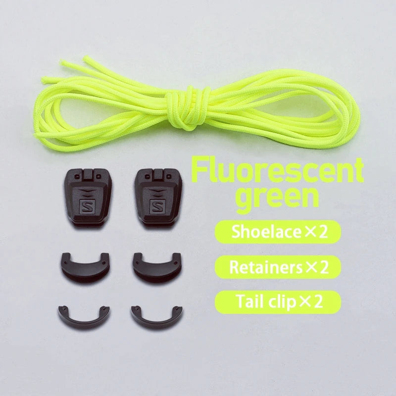 Round No-Tie Elastic Shoelaces | Adjustable Fit | 10 Colours | Running & Sport