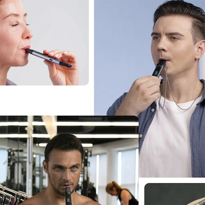Bluetooth Spirometer Breath Trainer – Digital Lung Capacity & Respiratory Muscle Tester