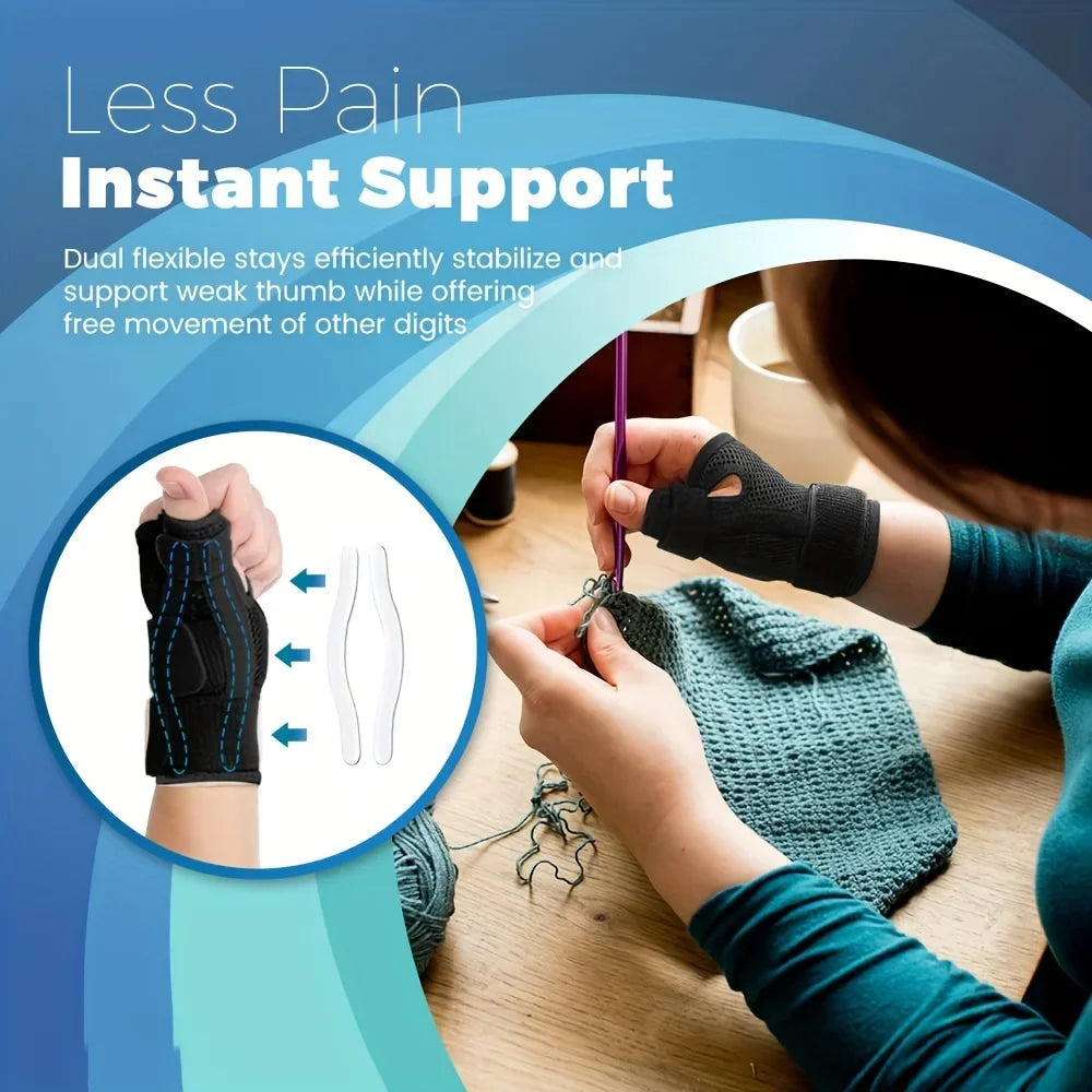 Thumb Splint Wrist Brace | Stabilising Support for Men & Women, Left or Right Hand