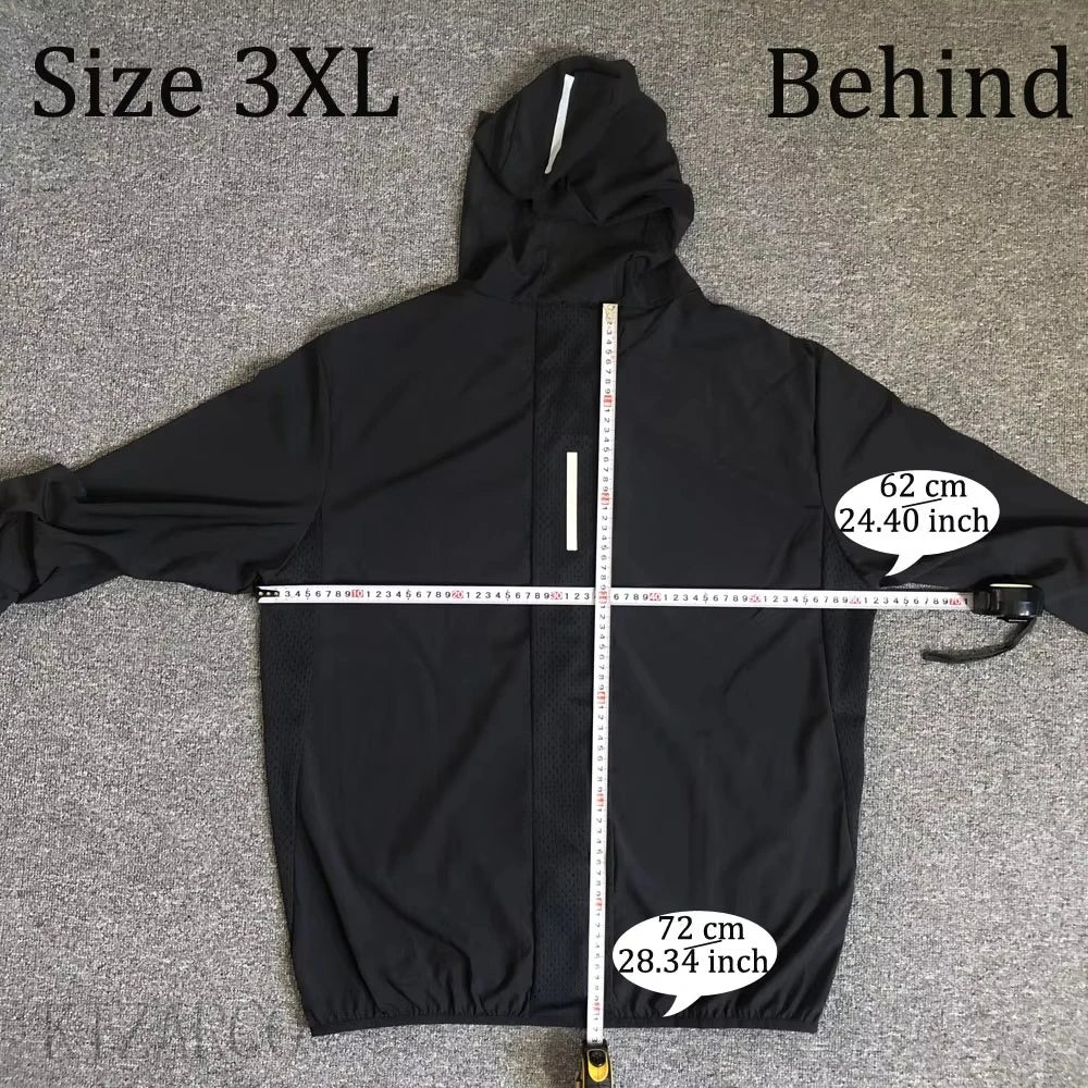 Running Reflective Apparel: 2025 Unisex, Hooded, Gradient Colour, Breathable Sports Jacket / Rungear