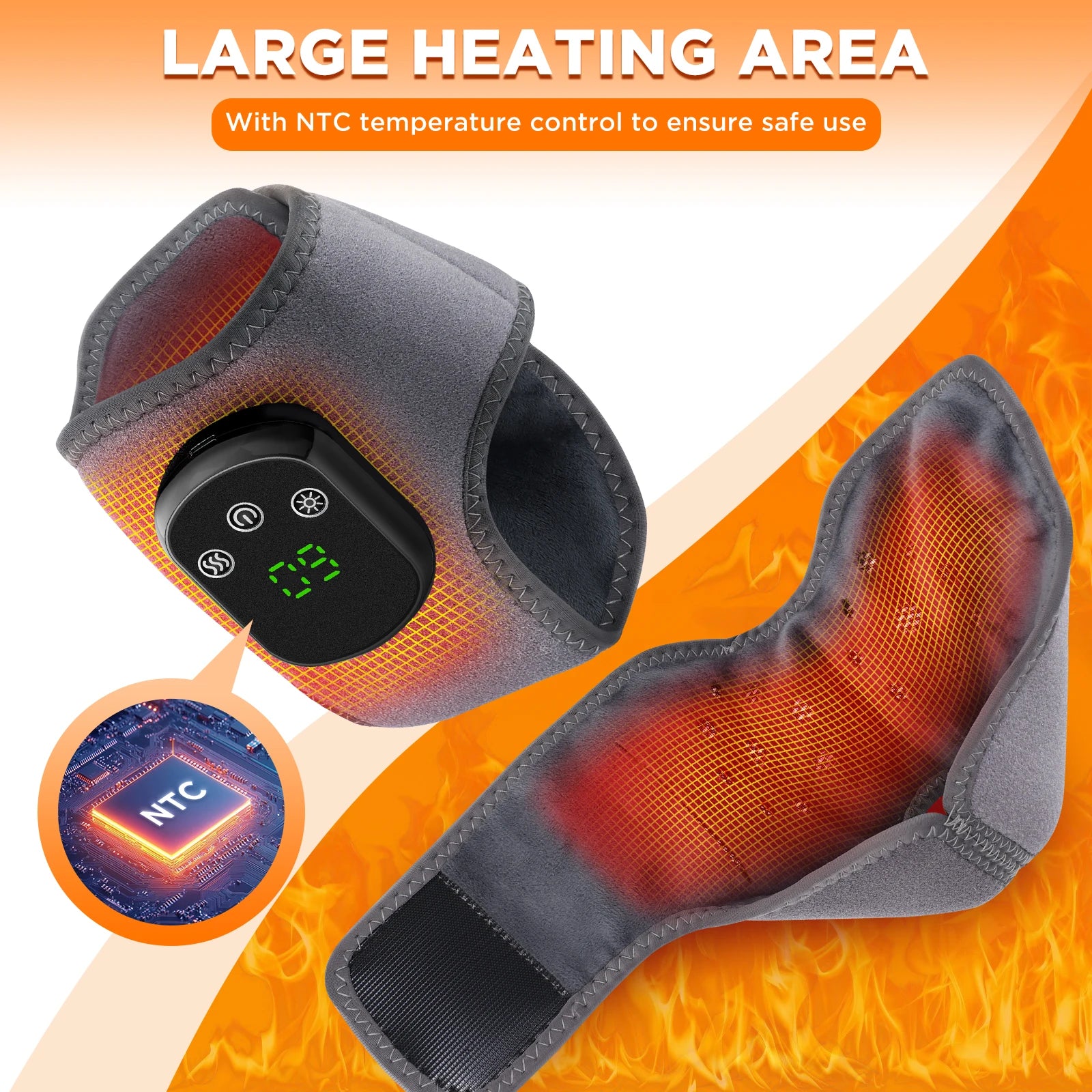 Electric Heating Wrist Brace Vibration Massage Hot Compress Ankle Wrap And Hand Protector Rechargeable Wristband