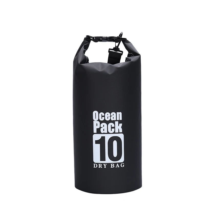 Waterproof PVC Roll-Top Dry Bag | 2L to 30L, Roll-Top Buckle Closure, Shoulder Strap Options | RUNGEAR