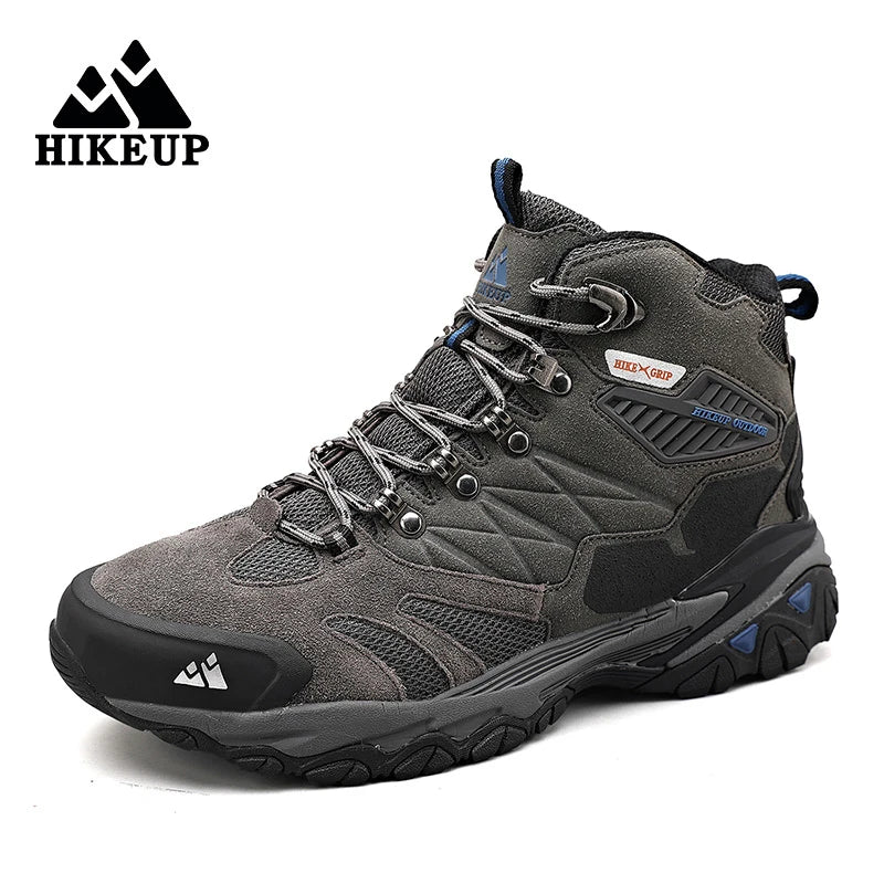 Men's Hiking Shoes: Winter Resistant, Suede, High-Top Hiking Boots / Rungear