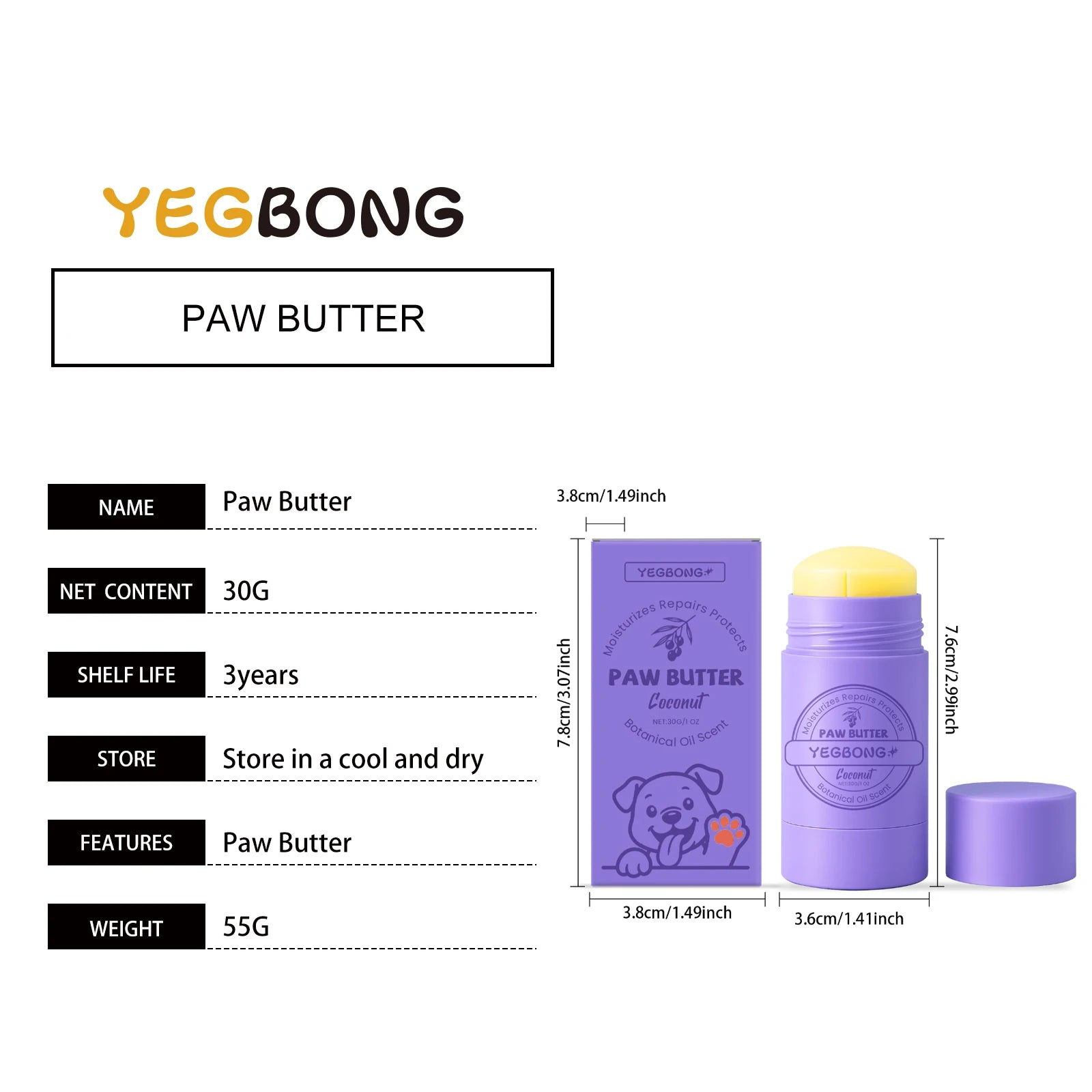 Beeswax Paw & Nose Balm for Dogs & Cats — 30g Moisturising Repair Cream