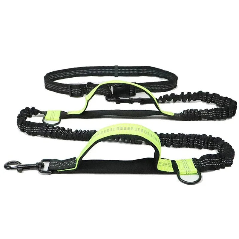Dog Gear Accessories: Reflective, Hands Free, Retractable Belt Dog Leash with Adjustable Waist Rope For Outdoor Running / Rungear