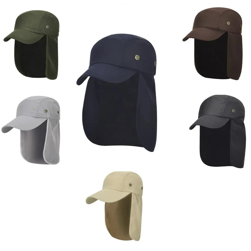 Outdoor Sun Hat Cap With Sun Protection and Neck Flap For Men And Women