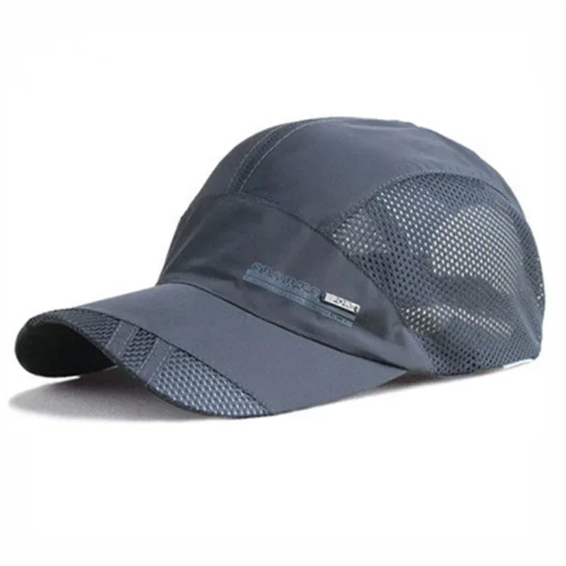 Quick-Dry Breathable Mesh Running Cap – Adjustable Baseball Visor | Sun Protection | Unisex
