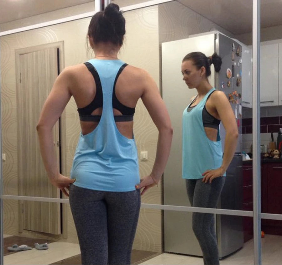 Women's Quick-Dry Apparel: Sleeveless Sports Wear Tank Top Clothes for Running and Workout / Rungear