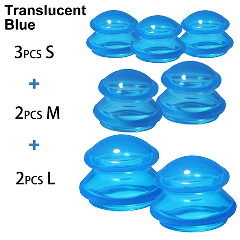 Silicone Cupping Therapy Set (7PC) – Professional Massage Cups for Recovery & Cellulite | RUNGEAR