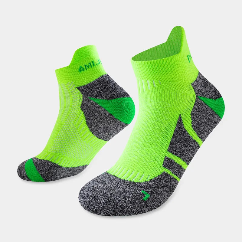 Running Socks Accessories: 2025 Unisex Professional, Thick Cushioned, Low Cut Marathon Running Sports Ankle Socks / Rungear