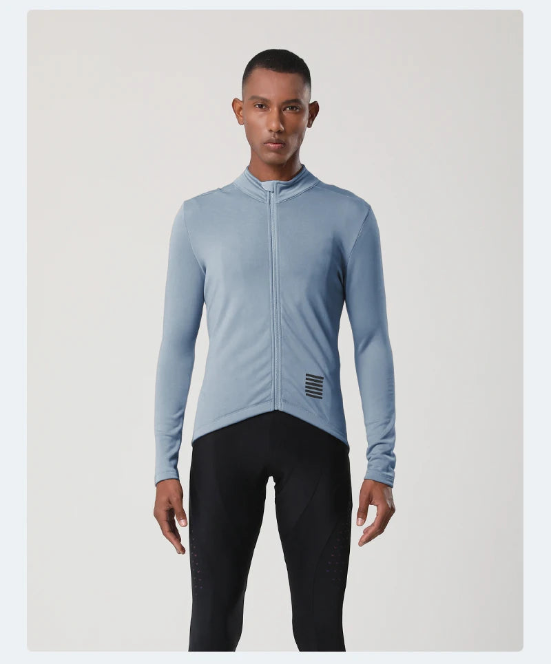 Winter Men's Apparel: YKYWBIKE Warm Long Sleeved, Thermal Fleece Lined Jacket For Winter And Autumn / Rungear