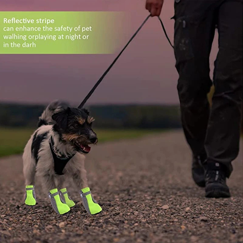 Breathable Reflective Waterproof Dog Shoes | Soft Cotton Outdoor Boots for Small & Medium Dogs | RUNGEAR