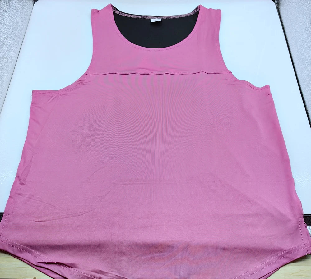 Men's Quick-Dry Apparel: Sleeveless, Breathable Mesh, Quick-Dry Workout Fitness Tank Top Singlet / Rungear