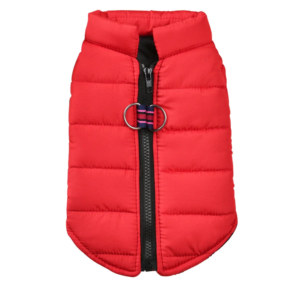Winter Dog Jacket with Zipper | Warm Polyester Vest Coat for Small & Medium Dogs | RUNGEAR